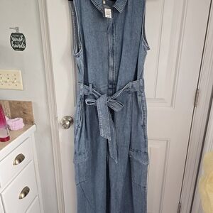 Women's Blue Denim Jumpsuit